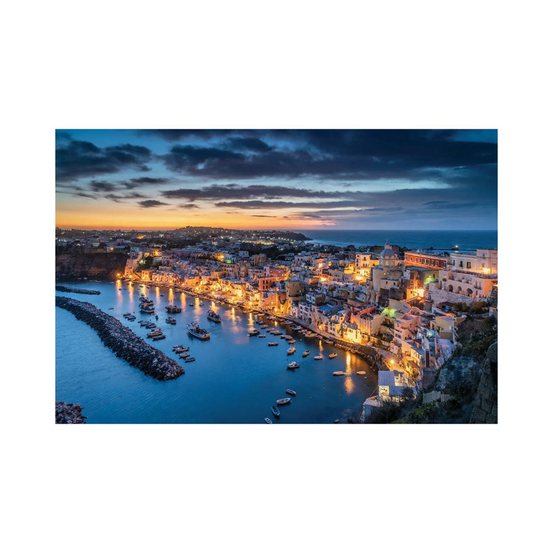 Procida Dusk, Procida, Italy by Jim Nilsen - Gallery-Wrapped Canvas Giclée on Canvas, Wrapped Canvas, 20.32 cm H x 30.48 cm W