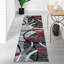 Tapis aux teintes grises / noires abstraites Cobbett-26050188