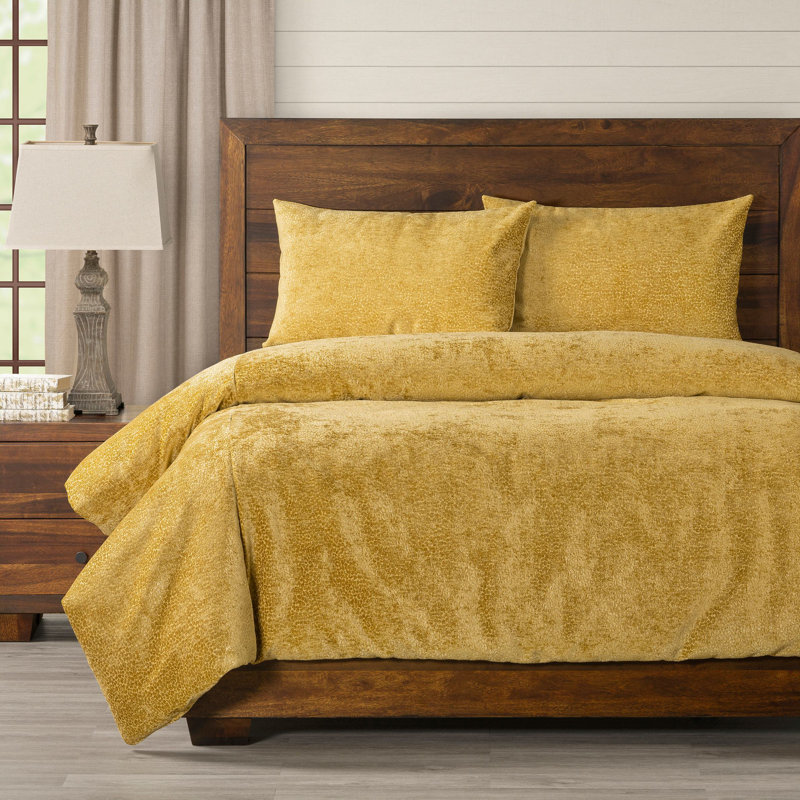 Polyester Velvet Duvet Cover, King Duvet Cover + 2 King Shams