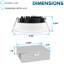 Luxrite 4" LED Recessed Ceiling Light J-Box 15W 5 Colour Selectable 1300LM Dimmable Wet Rated IC Rated ETL 6 Pack
