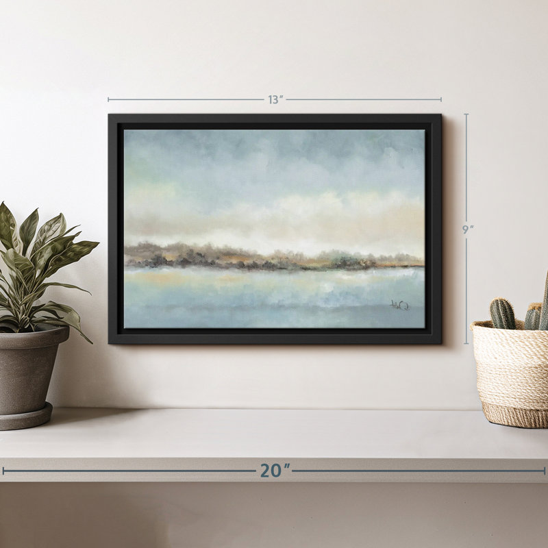 Abstrait «Calm Horizon Canvas Print», H 9 po x l 13 po