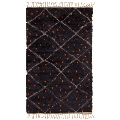 Tapis gris anthracite Tangier 5 pi 1 po x 8 pi 4 po