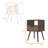Allie Nightstand, Top, Open Shelf, One Drawer-786457571