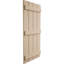 Volets rustiques en faux bois à quatre planches espacées (par paire)-71288272-88966853-88966855