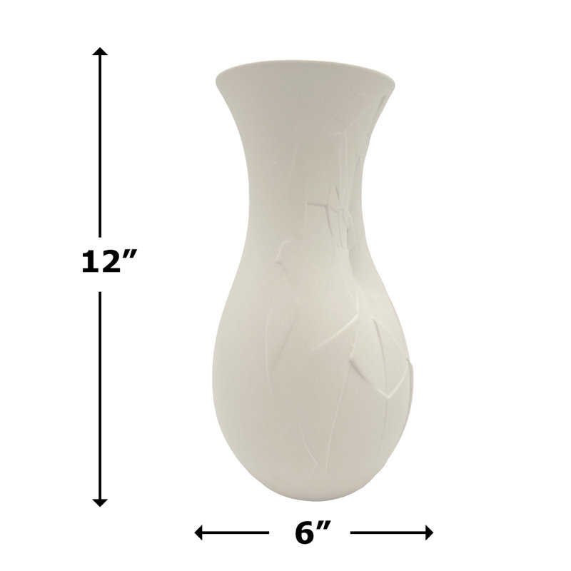 Daileen Table Vase 1, White