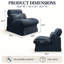 Upholstered 32.6 " Chenille Sofa-1446398914