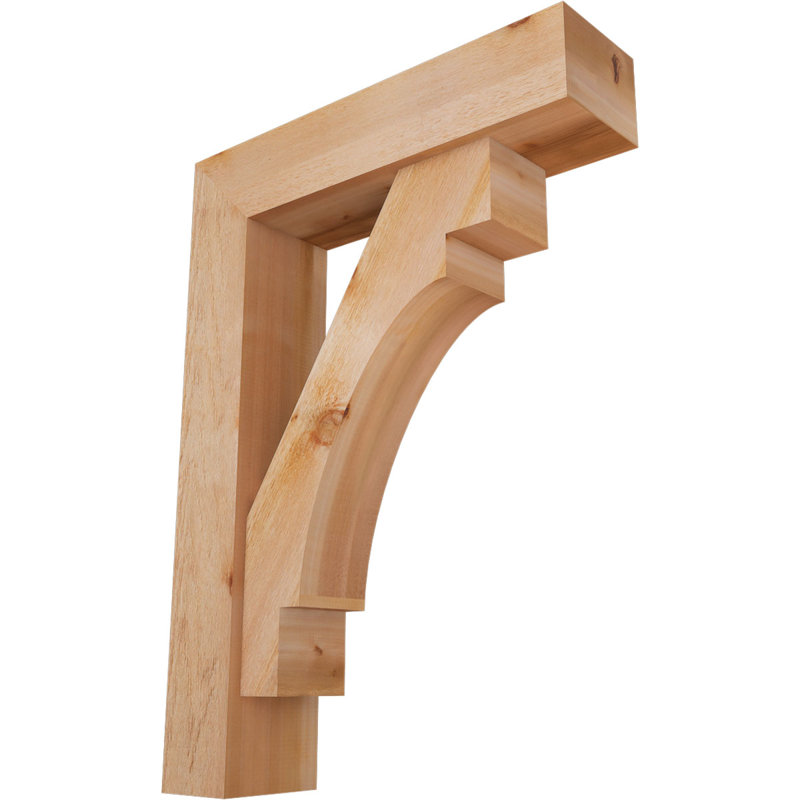 Support Merced Block avec support décalé, 44 x 32, Cèdre rouge occidental de l 8 po (scié brut)
