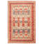 Tapis unique en laine noué à la main Gazni doré des années 2010 de 6 pi 5 po x 9 pi 8 po Qaiden