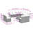 Vidaxl Garden Sofa Set Grey