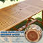  Table de salle à manger extensible rectangulaire pour l'extérieur avec trou pour parasol 2 po, patio en bois d'eucalyptus massif l 95 po, tables résistantes aux rayons UV, compacte de 6 à 8 chaises - finition naturelle.
