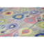 Tapis abstrait jaune / bleu / rouge noué à la main Neo Villa-101838181
