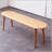 Natural Oak Wood for Dining Bench Table Bench for Living Room-968644760