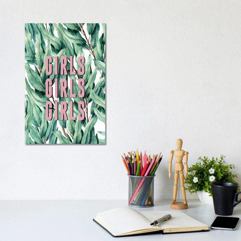 Girls Girls Girls - Wrapped Canvas Print, 20.32 cm H x 30.48 cm W