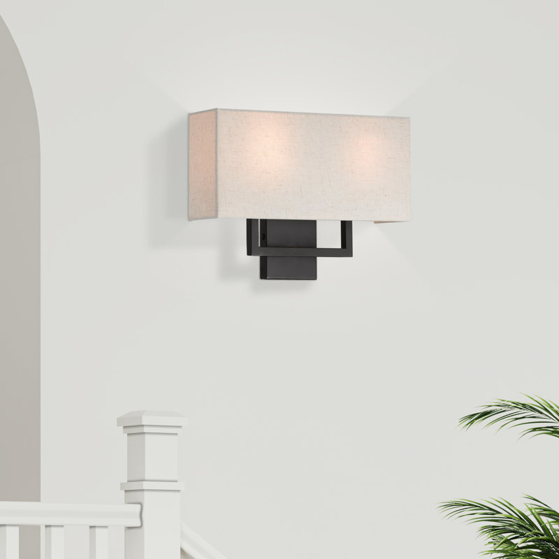 Willow Corner Wall Light, 12" H x 16" W x 3.88" D, Bronze
