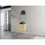 Meuble-lavabo mural 24 po avec lavabo d'art en céramique et 1 porte à fermeture en douceur, contreplaqué