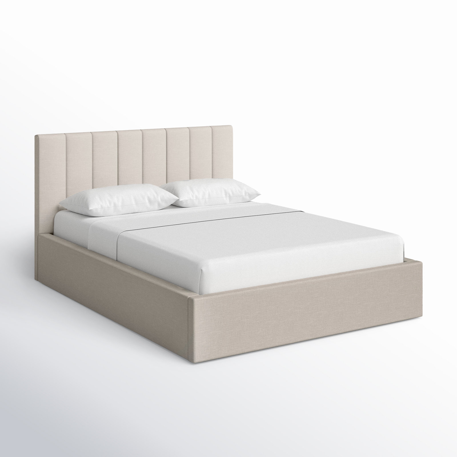 Delmar Upholstered Bed, King, Selene Stone