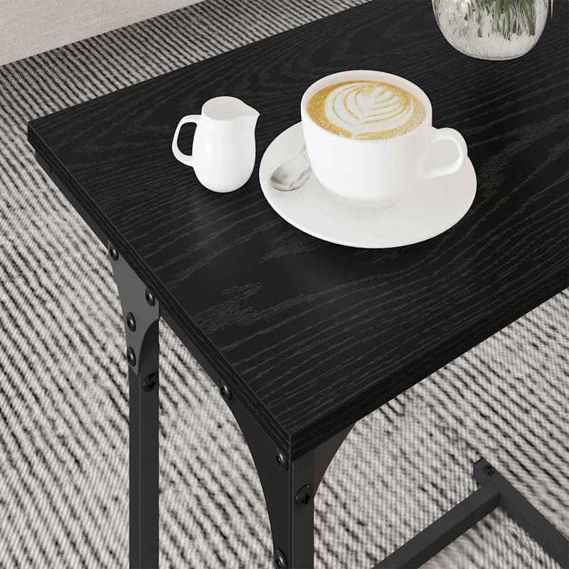 Coffee Table with Storage, Black