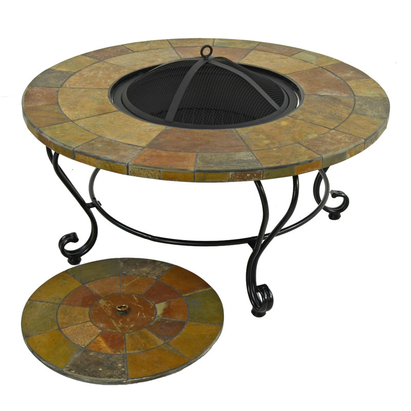 Bayfield Garden Stone Mosaic Fire Pit Coffee Table