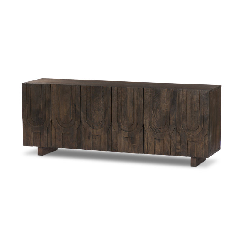 Rivka Media Console, Dark Mango