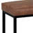 Reynolds Vegan Leather Contemporary Small Ottoman Bench with Cushioned Seat and Metal Base-2035790322-2076489828