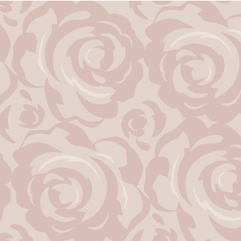 Rouleau de papier peint double L 27 pi x 27 po Candice Olson, Rosé
