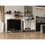 Console de bar 44,3 po avec portes et tiroir Vintage Rustic