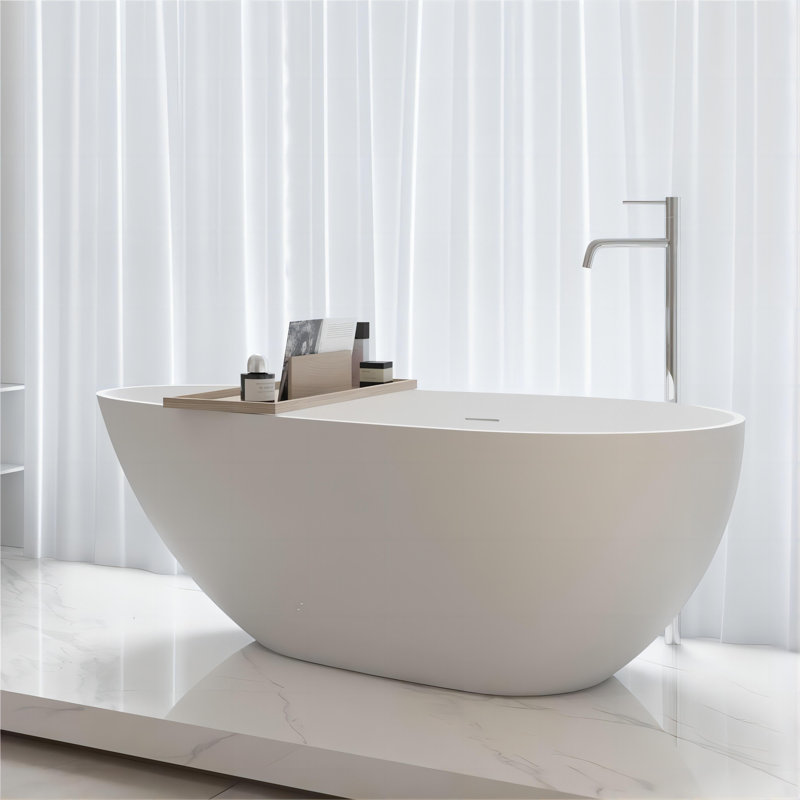 Baignoire de trempage autoportante de 59 po x 30,75 po Deco