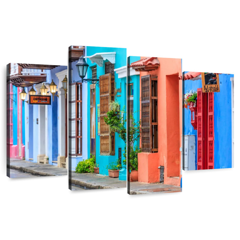 Nicci, rue historique de Cartagena, H 48 po x l 75 po
