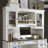Colburn Credenza Desk & Hutch Set w/ LED Touch Lighting