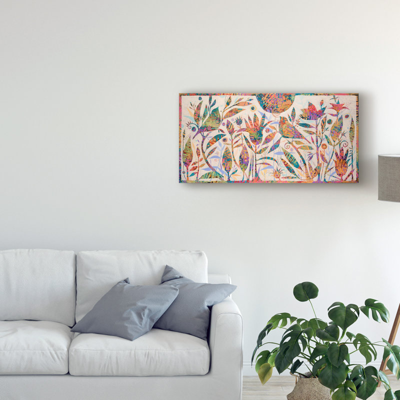 « summer magic abstract modern », art sur toile, H 12 po x l 24 po x P 2 po