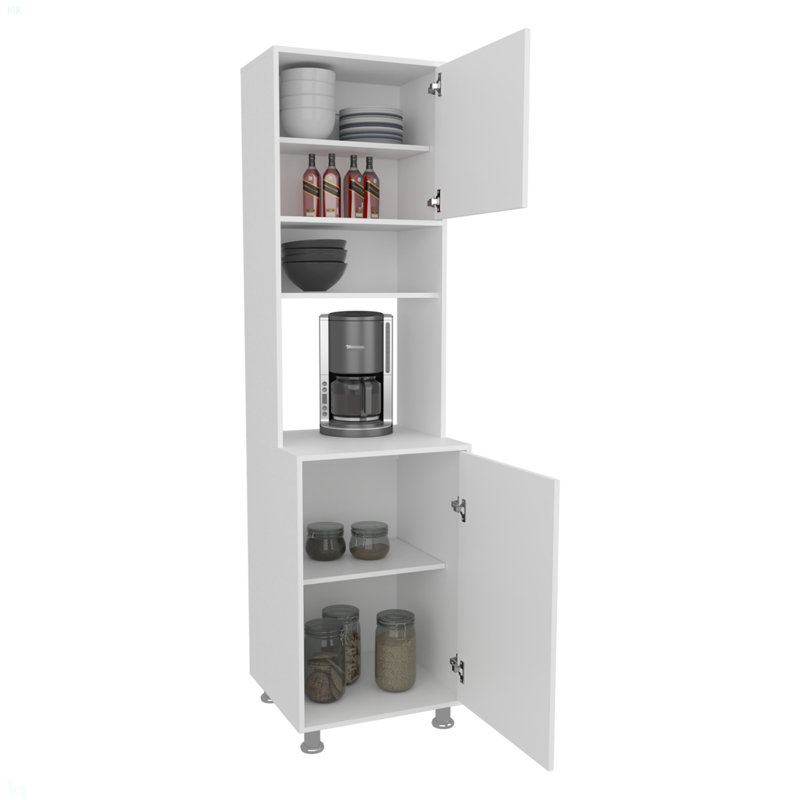 Garde-manger Buckeye avec rangement ouvert et 2 portes