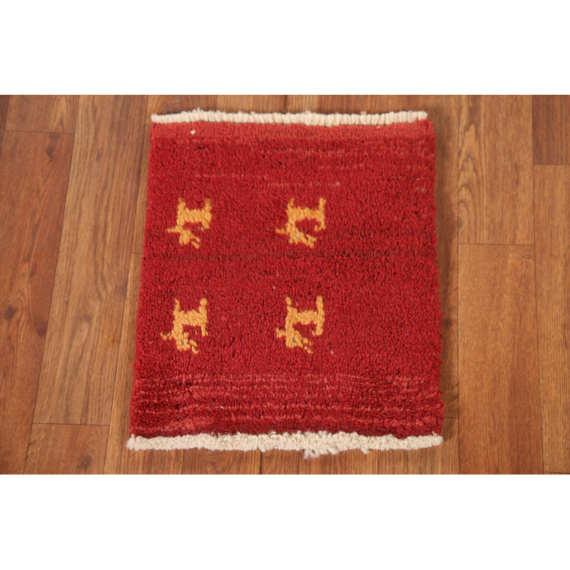 Tapis rouge tribal Gabbeh
