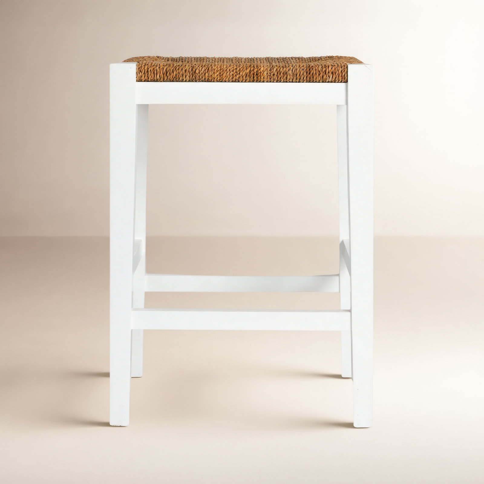 Willowbrook 25" Bar Stool, Matte White Stain