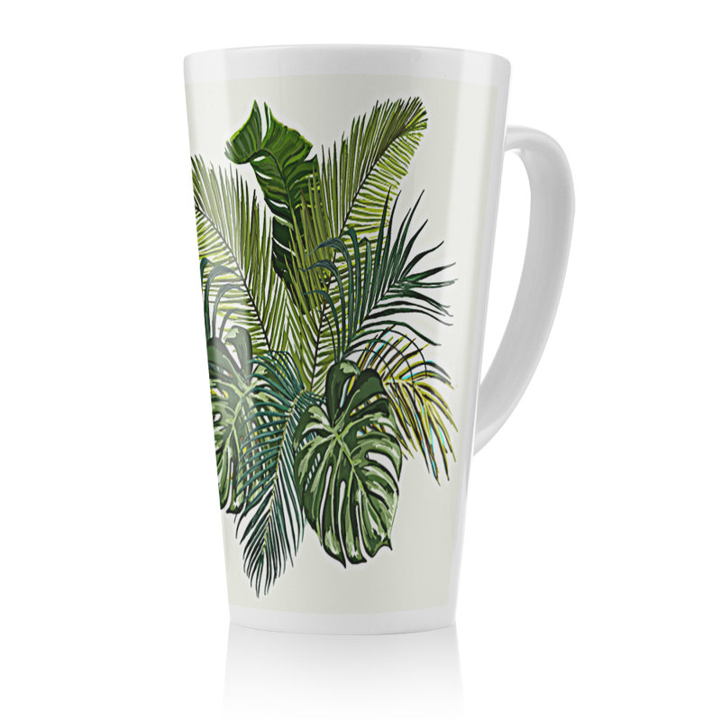 Tropical Foliage Latte Mug