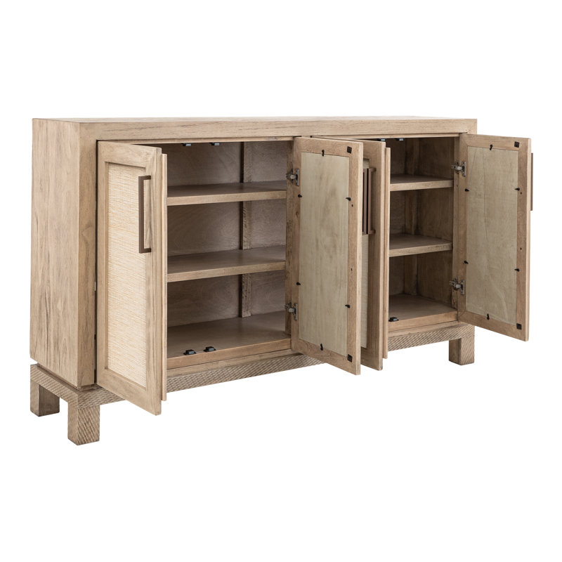 Console 4 portes Solara, Blanc