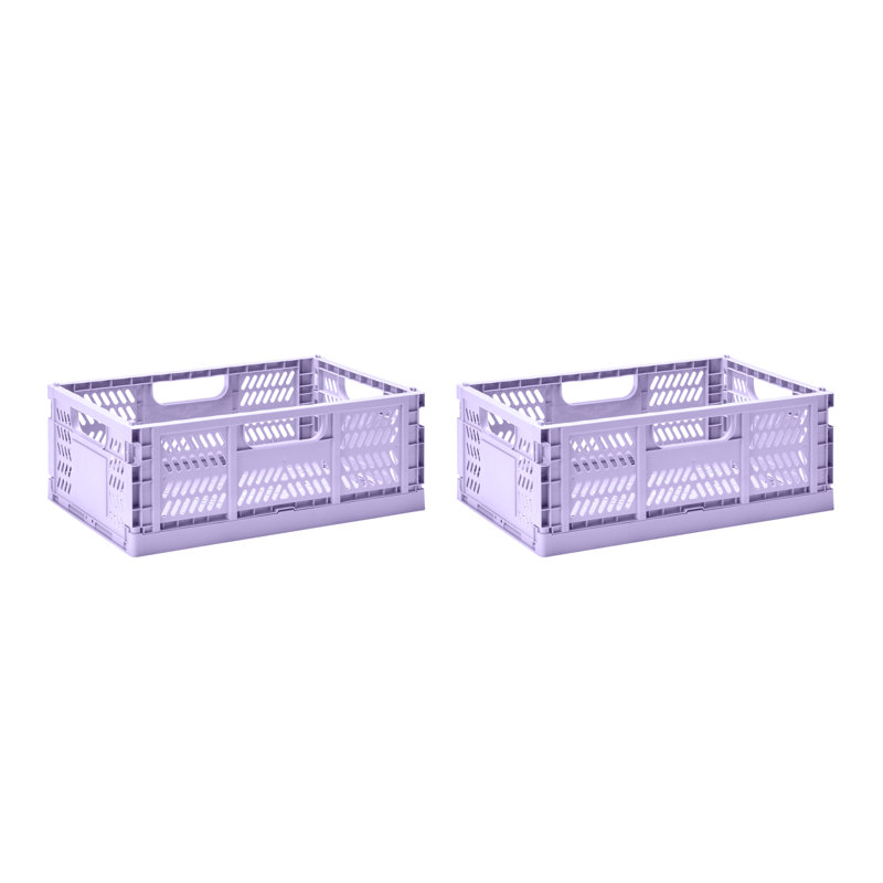 3 Sprouts Plastic Storage Tub & Tote, Lilac