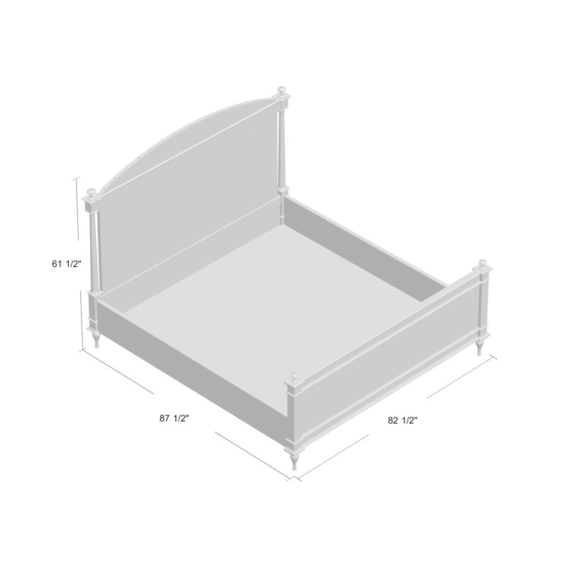 Owen Solid Wood Bed, Eastern King