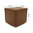 Hampton Square Pouf Ottoman - Carmel Brown-1781876272