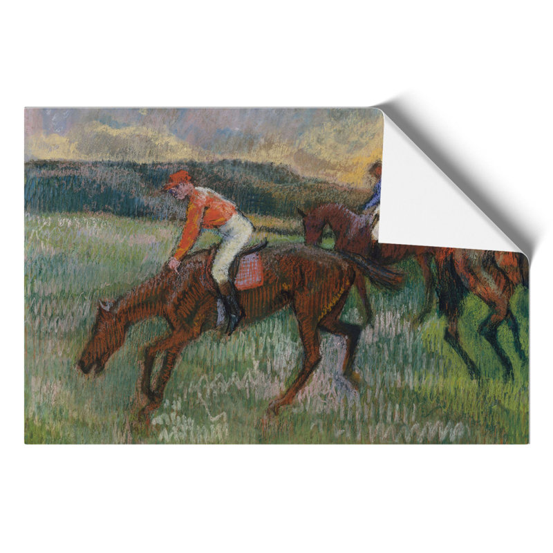 Three Jockeys by Edgar Degas - Frameless Print, 42cm H x 59cm W x 0.1cm D