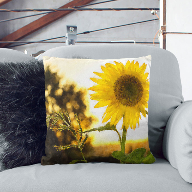 Square Throw Cushion, 40cm H x 40cm W x 15cm D, White