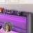 Berneil Upholstered Bed Frame with RGBW LED Lights Headboard & 4 Storage Drawers-1726469735-1678228654