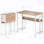 Bureau pliable avec sac de rangement et roulettes