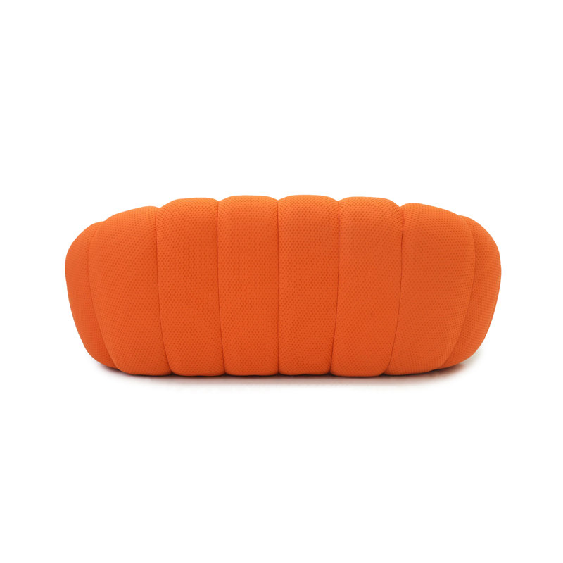 Chelo 78.74'' Orange Upholstered Sofa