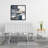 Texturized Paint Splashing Stripes | Abstract Canvas Decor