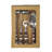 4pcs Barware Tools Set In Open Face Box, Multicolor Steel Bar Tools With Wooden Handle For Home Bar