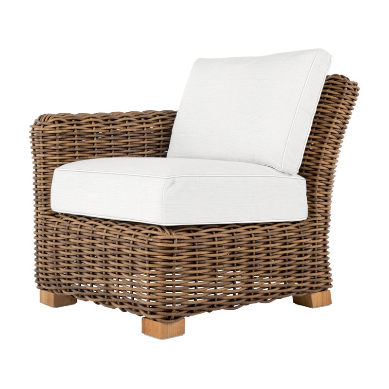 Fauteuil faisant face à la gauche Montauk, Orienté à gauche (vu de face), InsideOut® Rollo ‑ lin dentelle