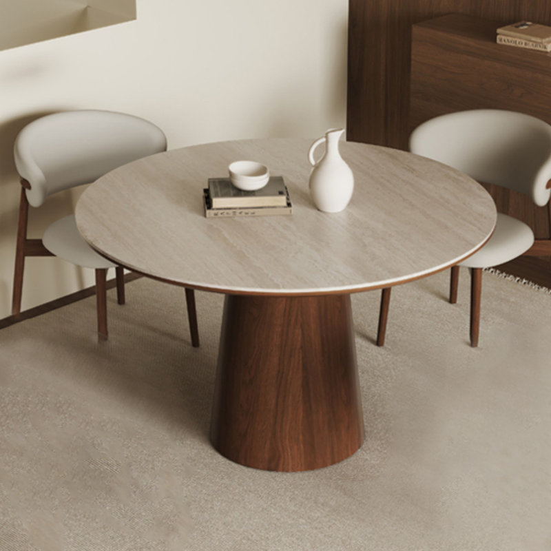 Table de salle à manger en noyer, H 29,53 po x L 31,5 po x l 31,5 po