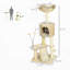 Arbre à chat 45 po pour chats d'intérieur, tour d'arbre à chat avec poteaux à griffer, rampe, condo, boules de jouet, plateformes, lit, rampe
