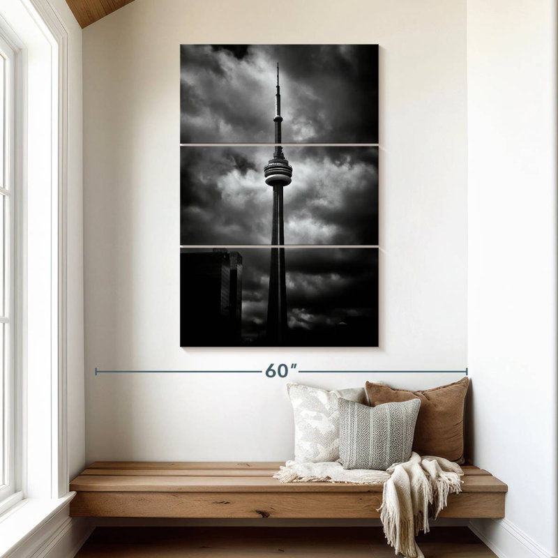 Nicci CN Tower No 5, 50" H x 32" W