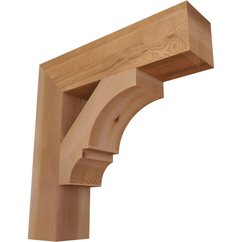 Support de bloc Balboa, Cèdre rouge de l'Ouest lisse, L 5 1/2 po x P 24 po x H 24 po